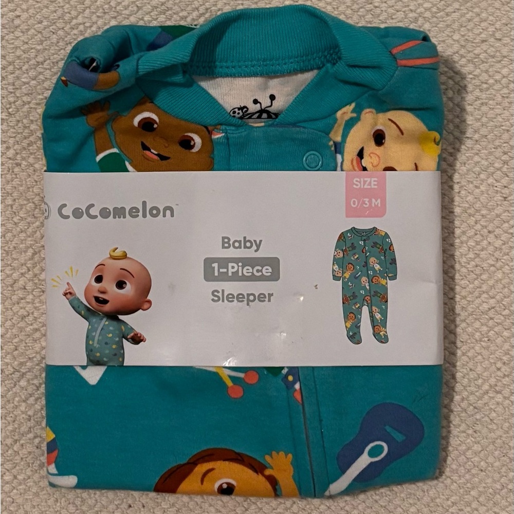 NWT CoCelon Teal Baby Footed Sleeper